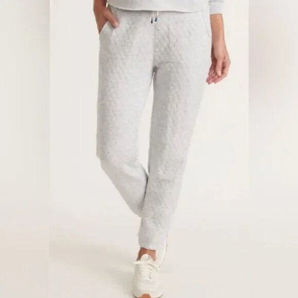 Marine Layer Corbet Diamond Quilted Jogger Sweatpants - Medium - Picture 1 of 7